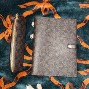 COACH PENCIL CASE & NOTEBOOK COVER DUO